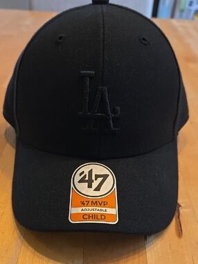 Child size '47 Brand Los Angeles Dodgers Black Cap